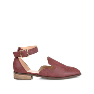 LORETA LOAFER FLATS IN WIDE - Wine