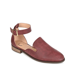 LORETA LOAFER FLATS IN WIDE - Wine