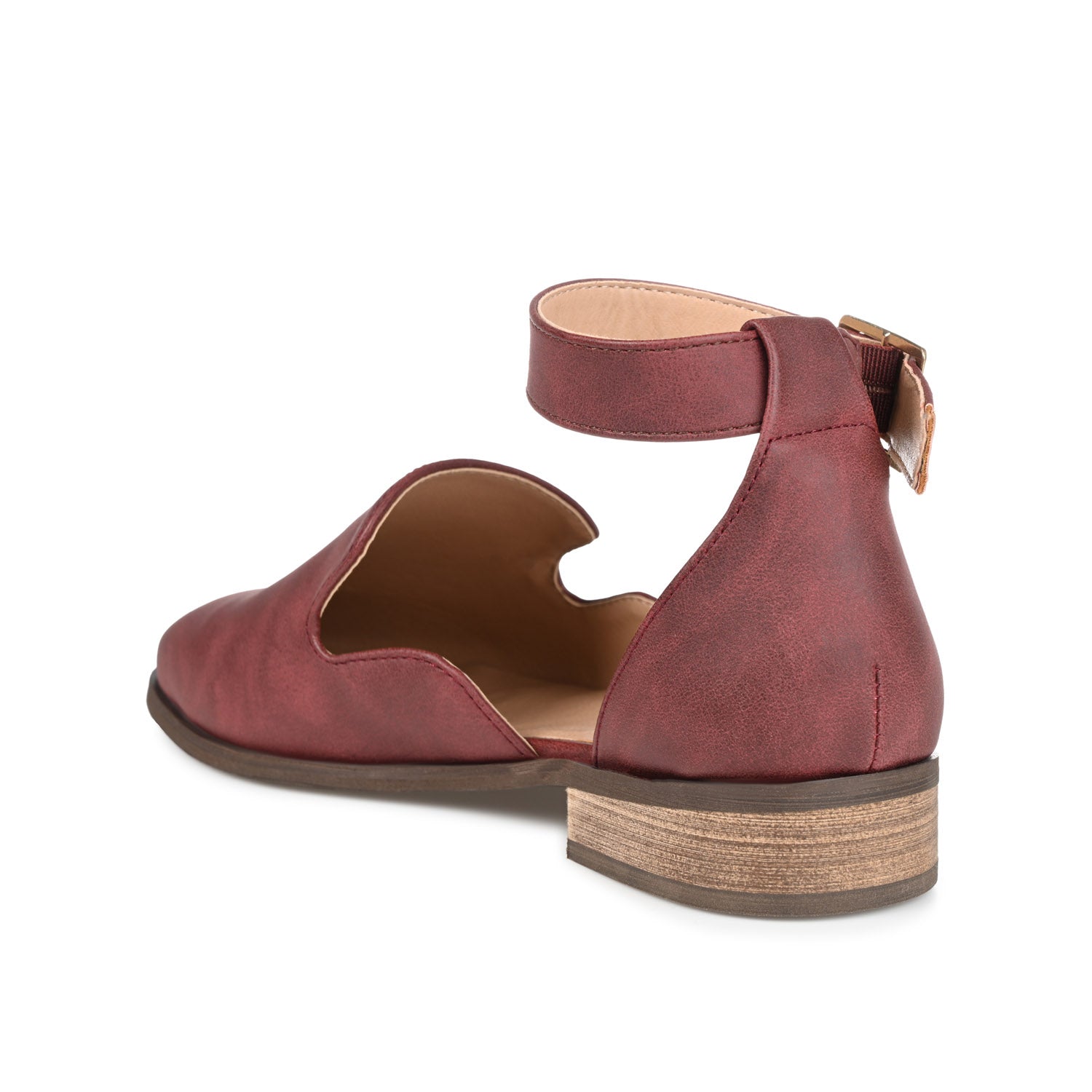LORETA LOAFER FLATS IN VEGAN LEATHER - Wine