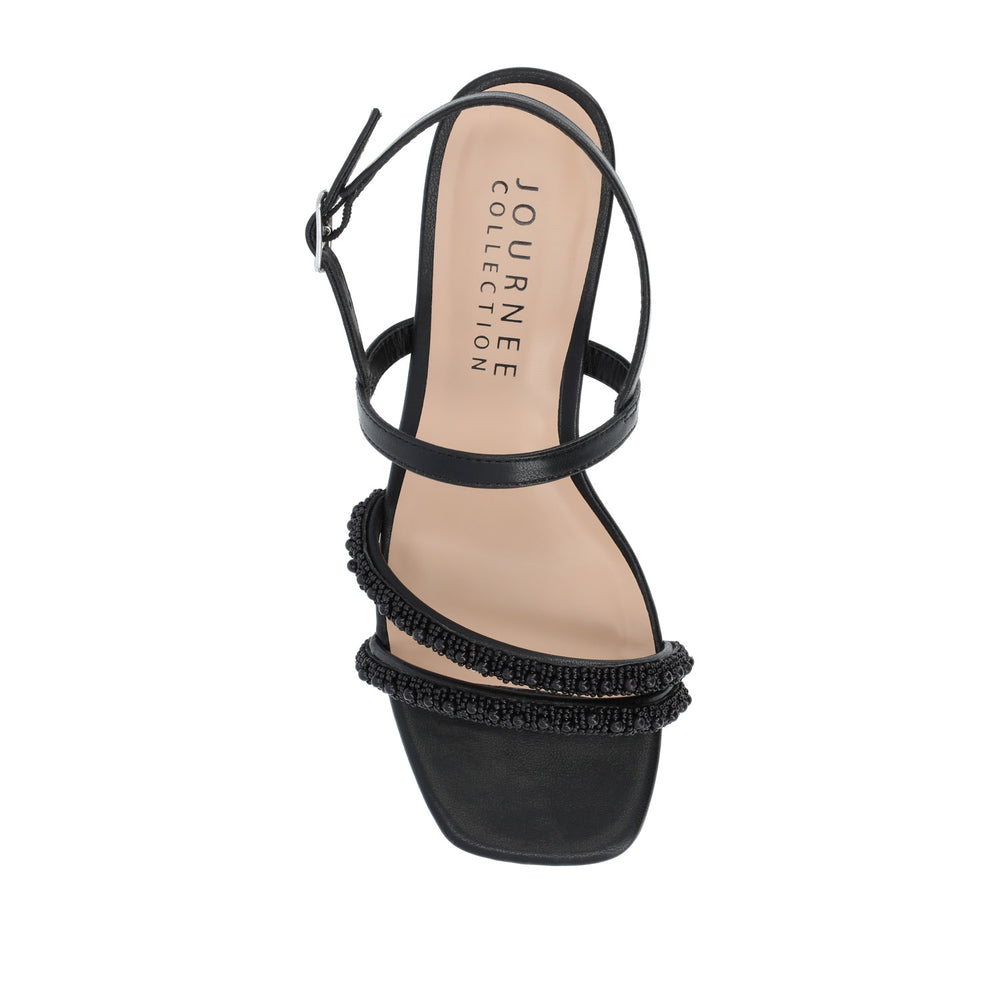 LORNNAH STRAPPY HEELS IN FAUX LEATHER