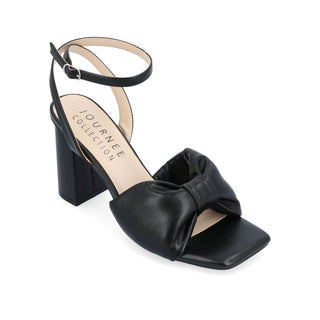 LOTTEY STRAPPY HEELS IN FAUX LEATHER