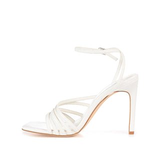 LOUELLA STILETTO SANDALS IN FAUX LEATHER