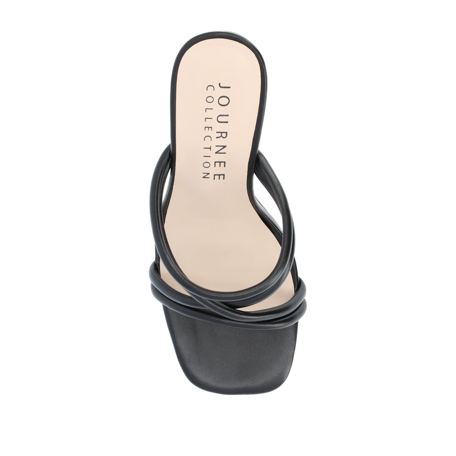 LOUISSE MULTI STRAP HEELS IN VEGAN LEATHER - Black