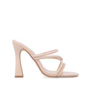 LOUISSE MULTI STRAP HEELS IN FAUX LEATHER
