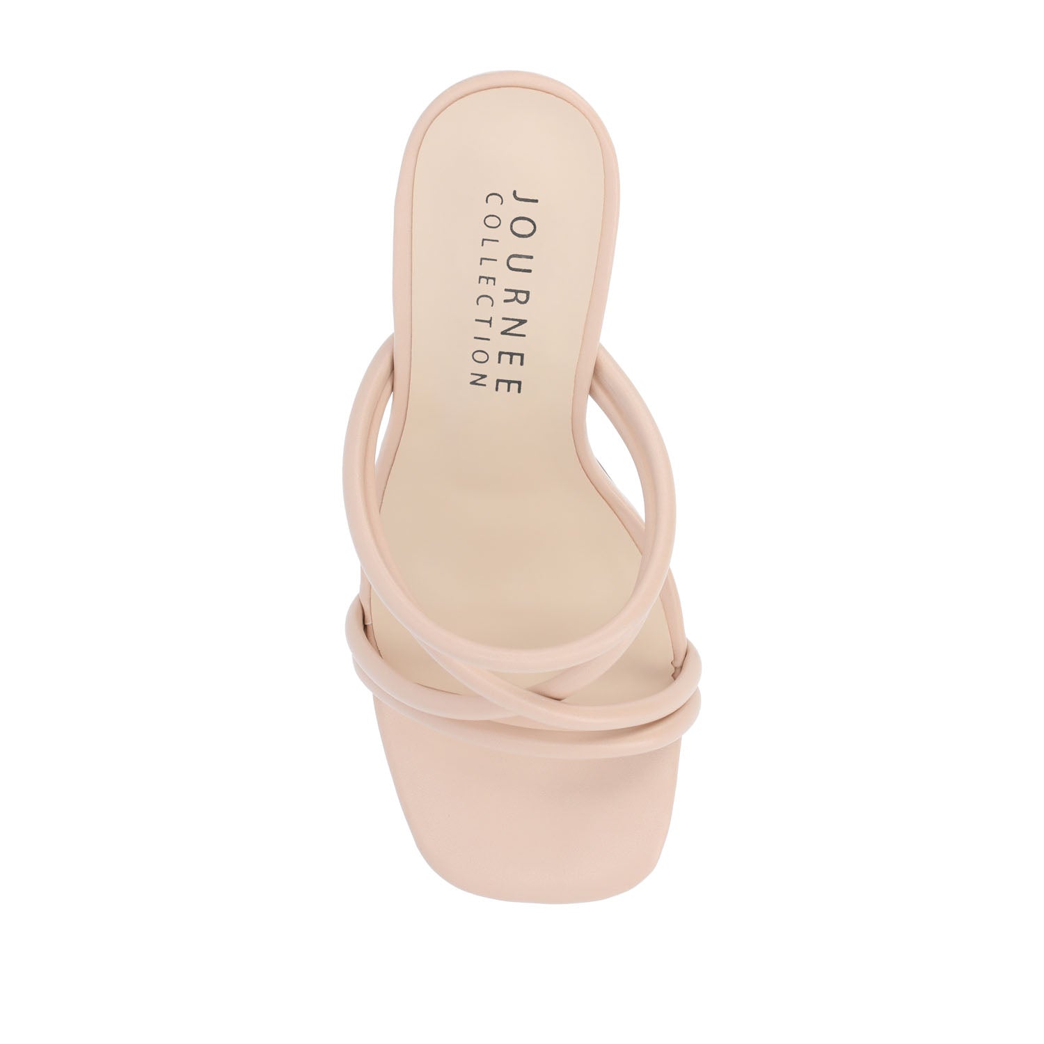 LOUISSE MULTI STRAP HEELS IN VEGAN LEATHER - Nude