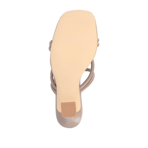 LOUISSE MULTI STRAP HEELS IN FAUX LEATHER