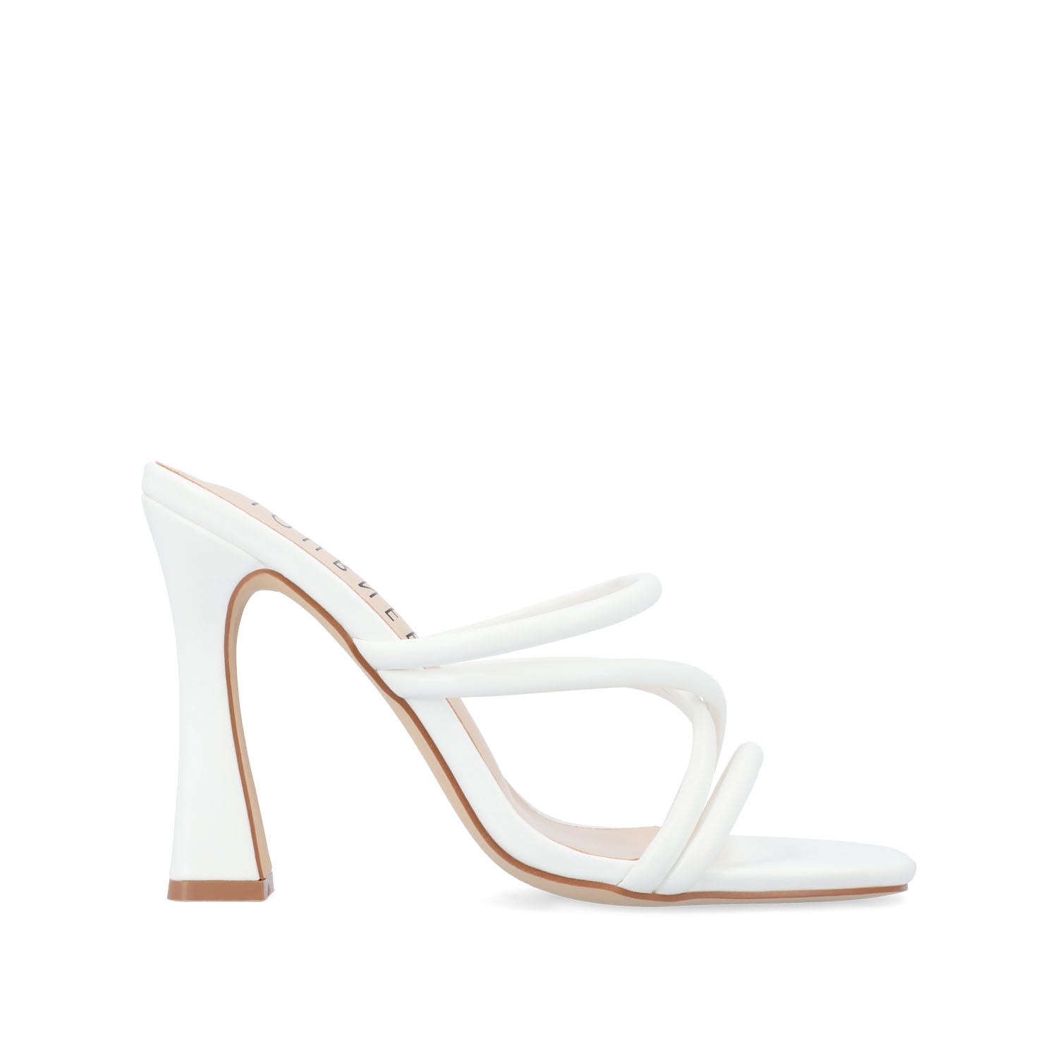 LOUISSE MULTI STRAP HEELS IN VEGAN LEATHER - White