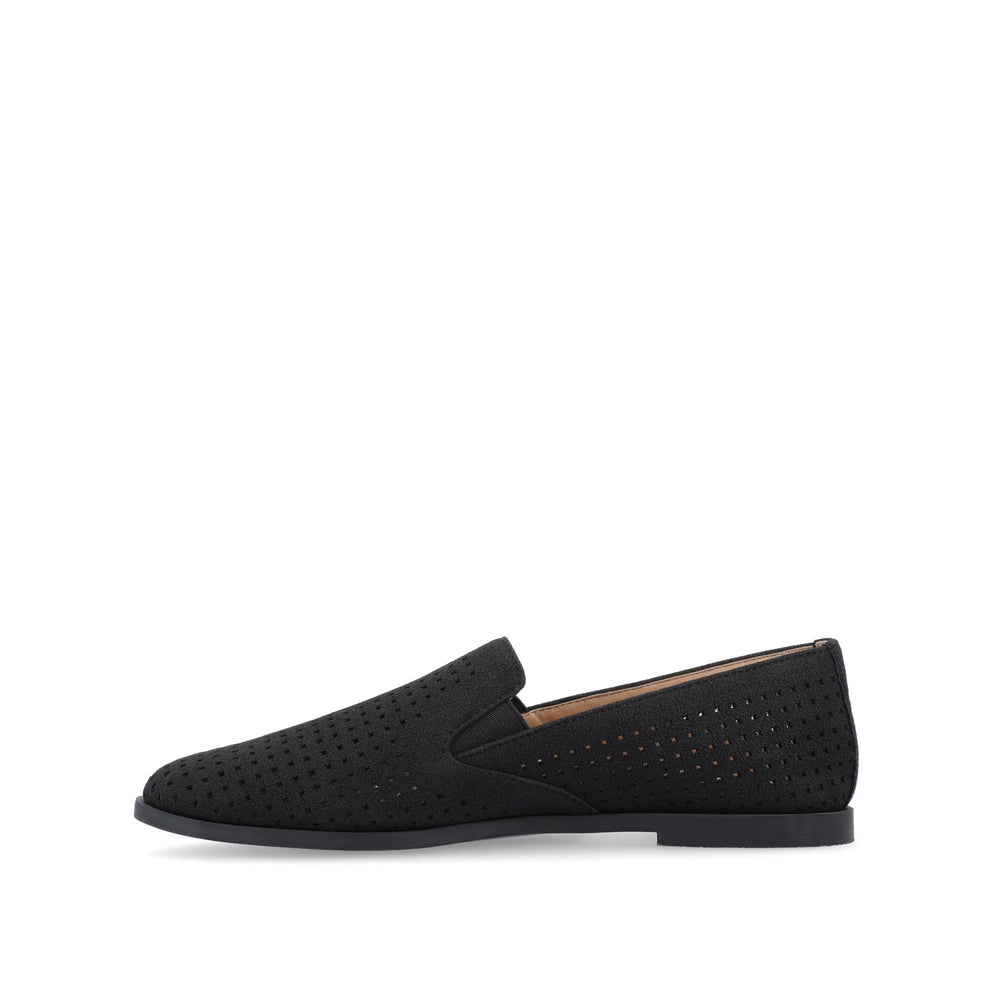 LUCIE LOAFER FLATS IN FAUX SUEDE