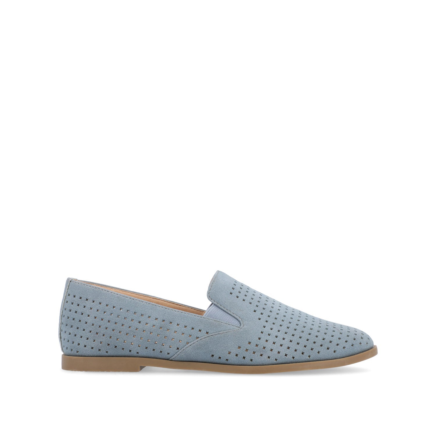 LUCIE LOAFER FLATS IN FAUX SUEDE - Blue