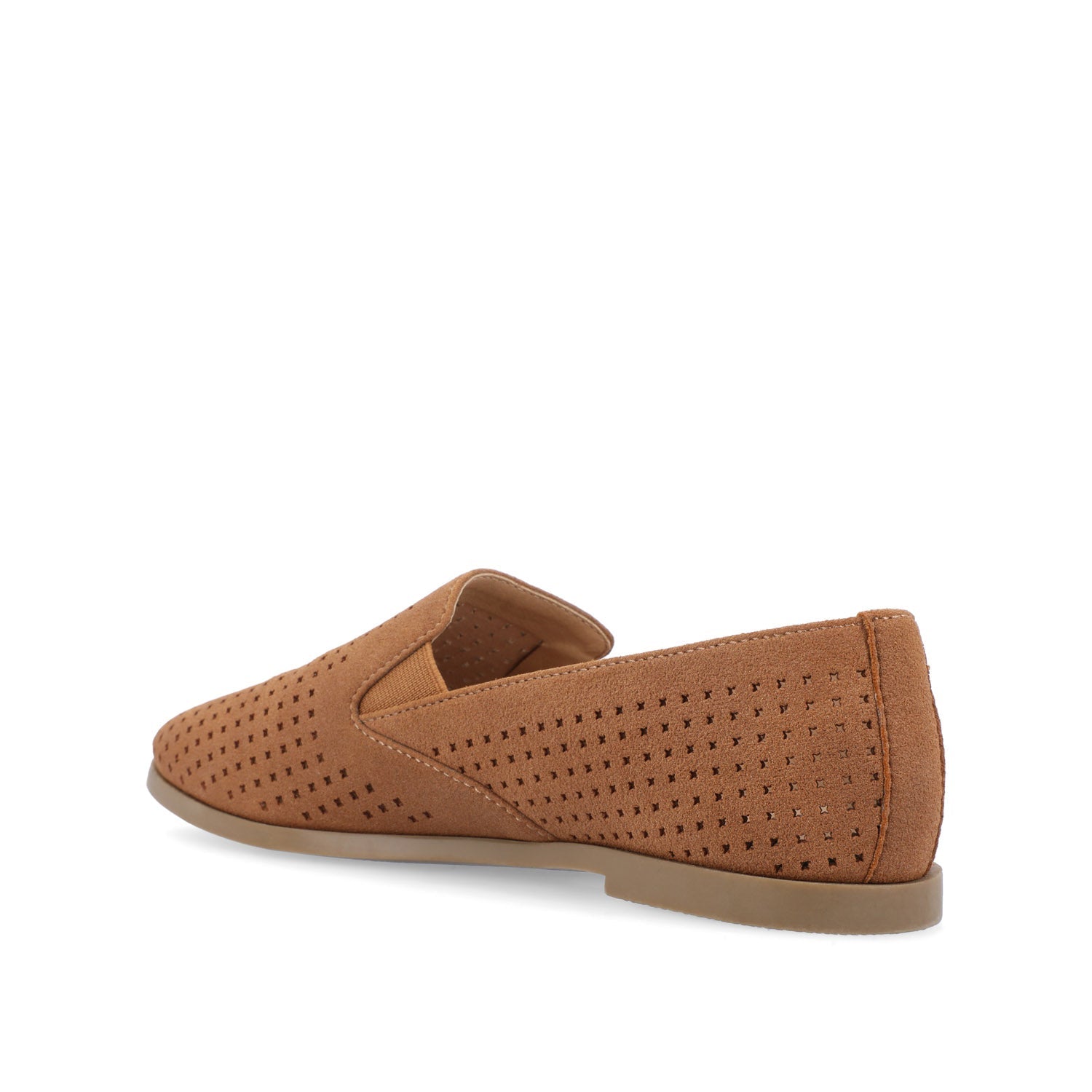 LUCIE LOAFER FLATS IN FAUX SUEDE - Brown