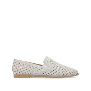 LUCIE LOAFER FLATS IN FAUX SUEDE - Grey