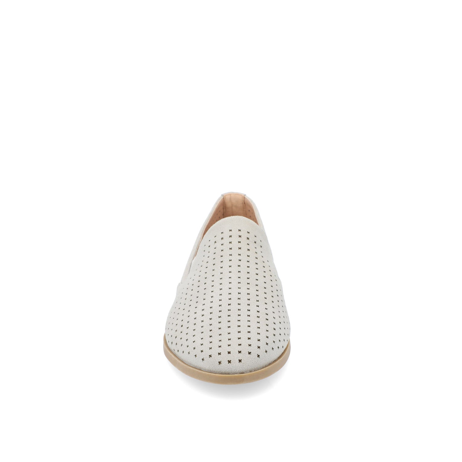 LUCIE LOAFER FLATS IN FAUX SUEDE - Grey