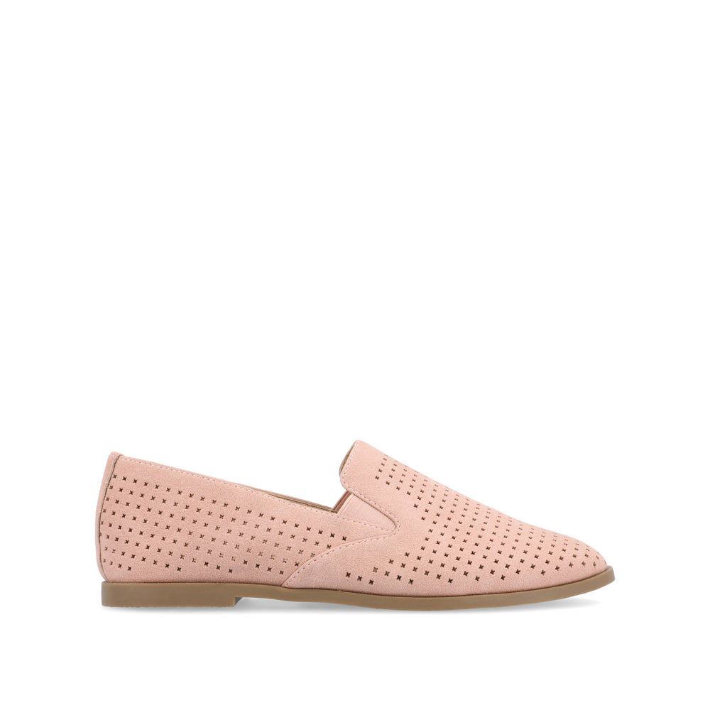 LUCIE LOAFER FLATS IN FAUX SUEDE