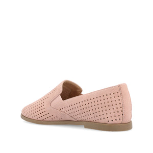 LUCIE LOAFER FLATS IN FAUX SUEDE - Pink