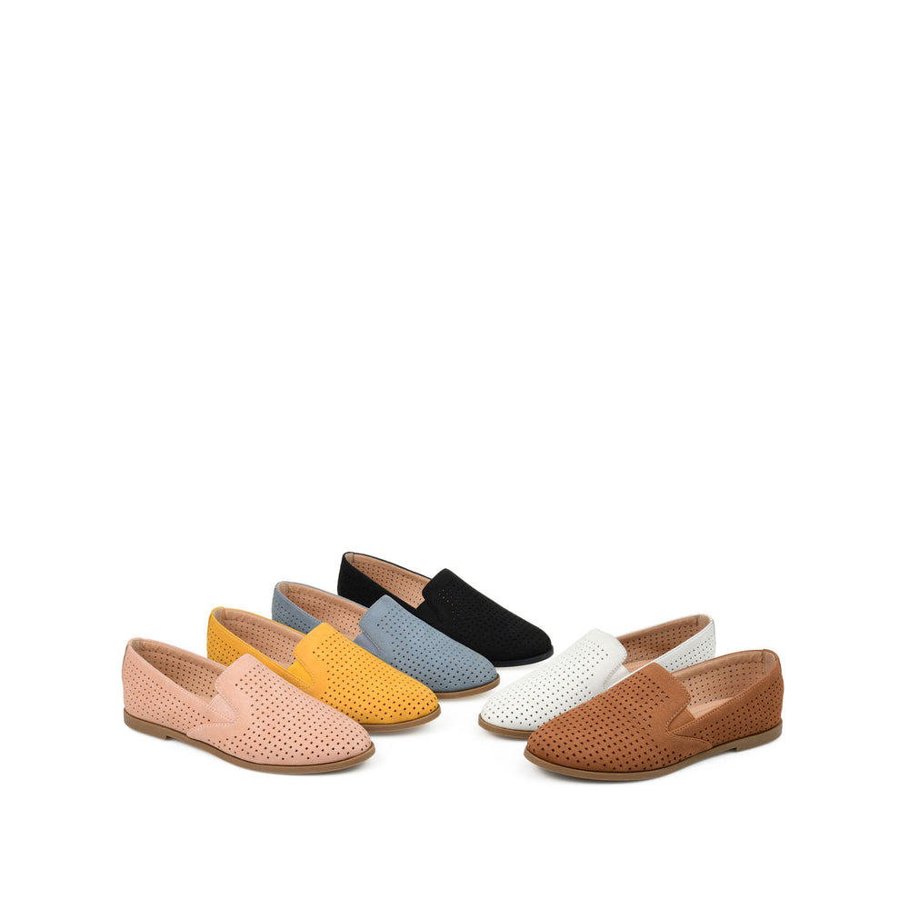 LUCIE LOAFER FLATS IN FAUX SUEDE