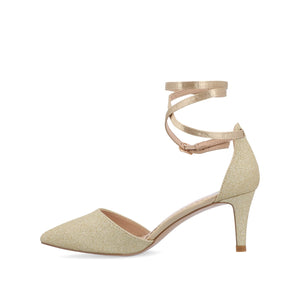 LUELA STILETTO HEELS IN GLITTER - Gold Glitter