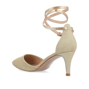 LUELA STILETTO HEELS IN GLITTER - Gold Glitter