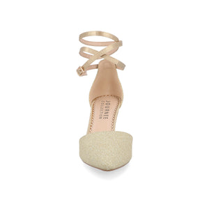 LUELA STILETTO HEELS IN GLITTER - Gold Glitter