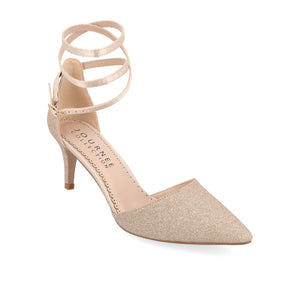 LUELA STILETTO HEELS IN GLITTER - Rose Gold Glitter