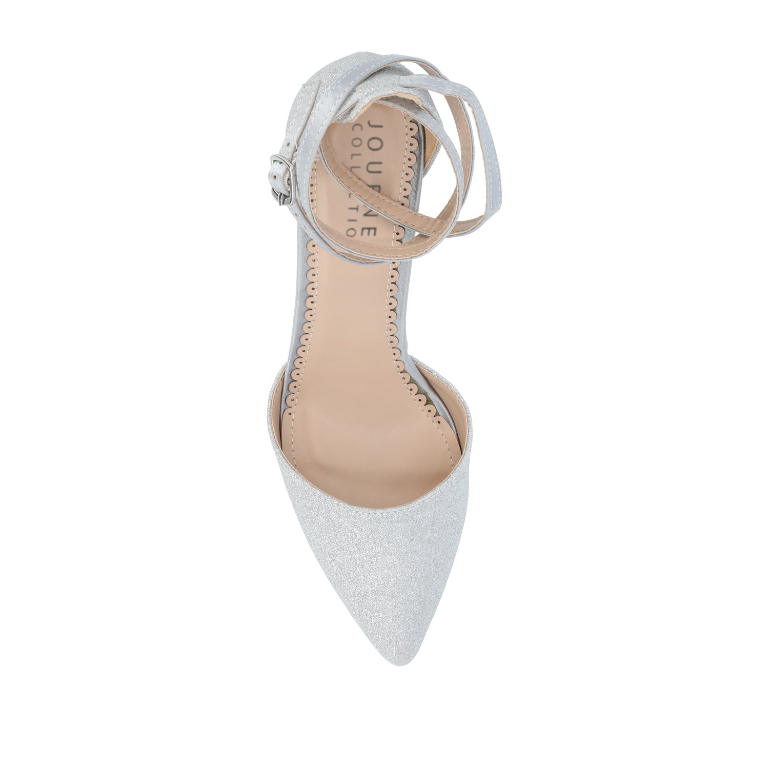 LUELA STILETTO HEELS IN GLITTER - Silver Glitter