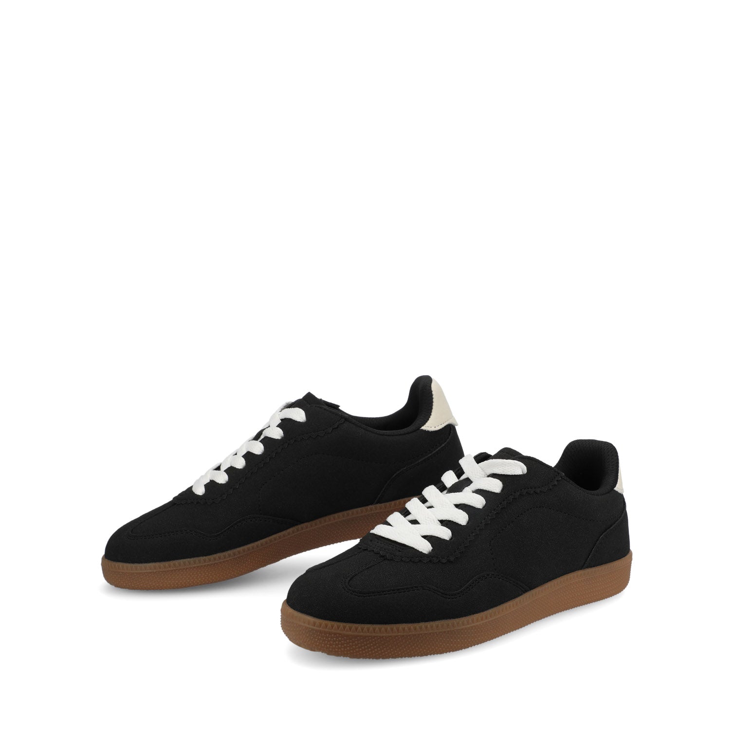 LUMMIE CASUAL LACE UP SNEAKERS - Black PU