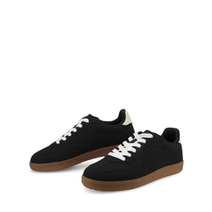 LUMMIE CASUAL LACE UP SNEAKERS - Black PU