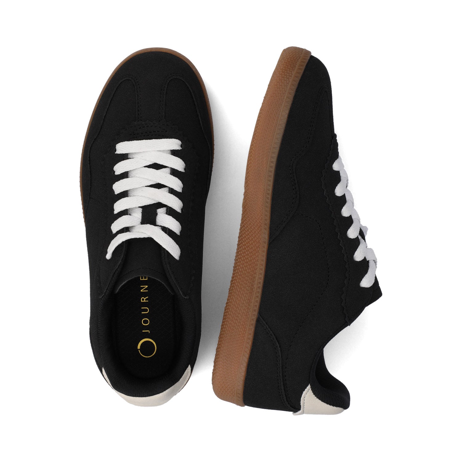 LUMMIE CASUAL LACE UP SNEAKERS - Black PU