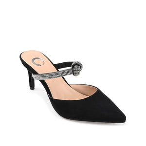 LUNNA STILETTO HEEL MULES IN WIDE - Black