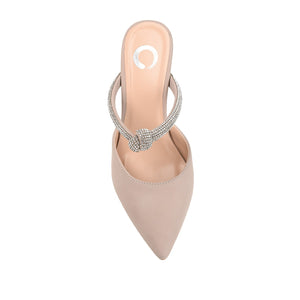LUNNA STILETTO HEEL MULES IN WIDE - Blush