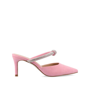 LUNNA STILETTO HEEL MULES IN WIDE - Pink