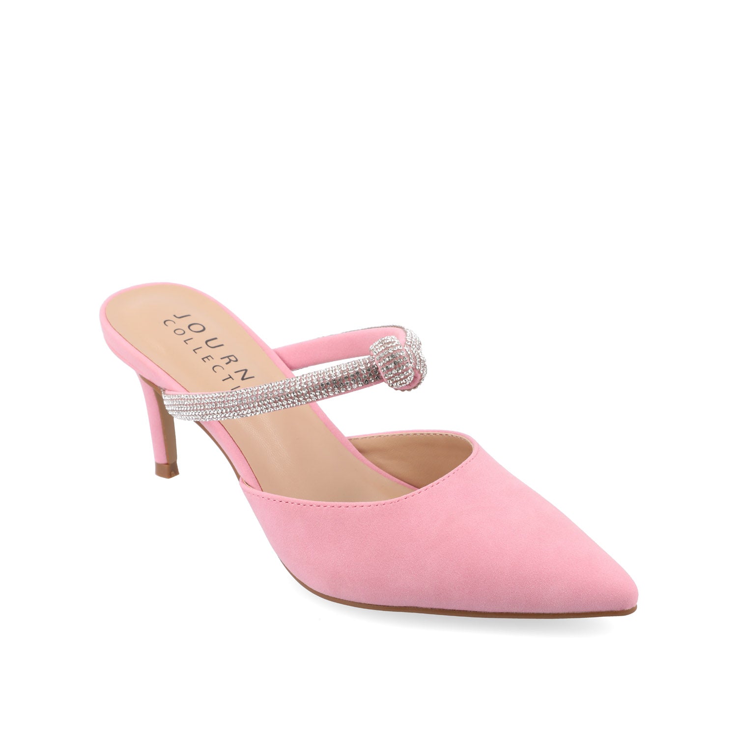 LUNNA STILETTO HEEL MULES IN WIDE - Pink