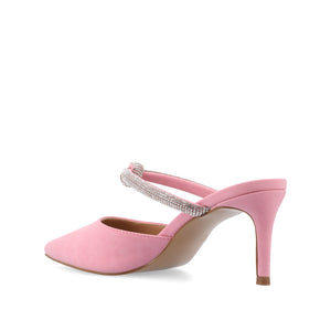 LUNNA STILETTO HEEL MULES IN WIDE - Pink