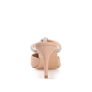 LUNNA STILETTO HEEL MULES IN WIDE - Tan