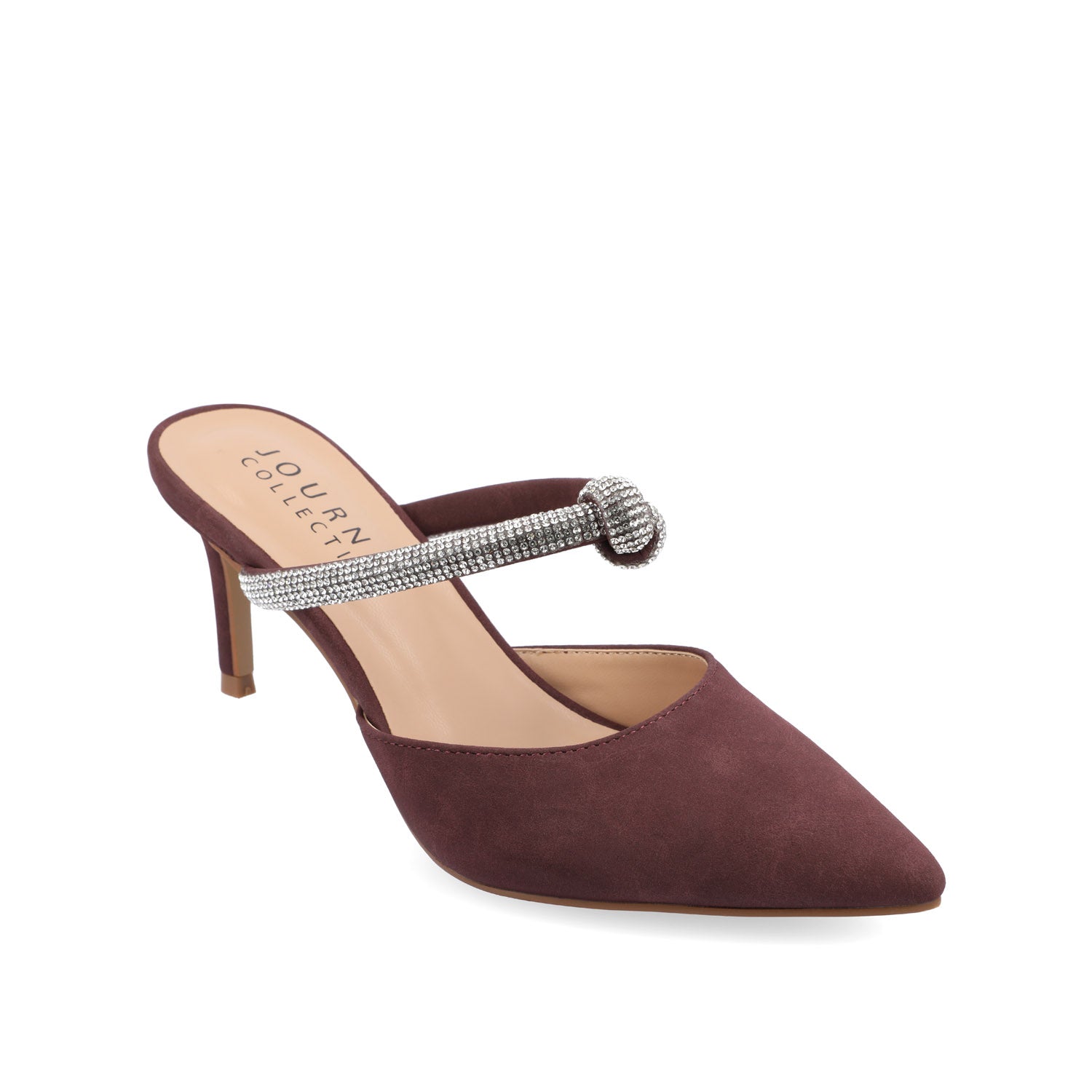 LUNNA STILETTO HEEL MULES IN WIDE - Wine