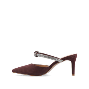 LUNNA STILETTO HEEL MULES IN WIDE - Wine