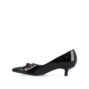 LUTANA KITTEN HEELS IN PATENT - Black