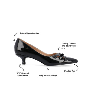 LUTANA KITTEN HEELS PUMP IN PATENT