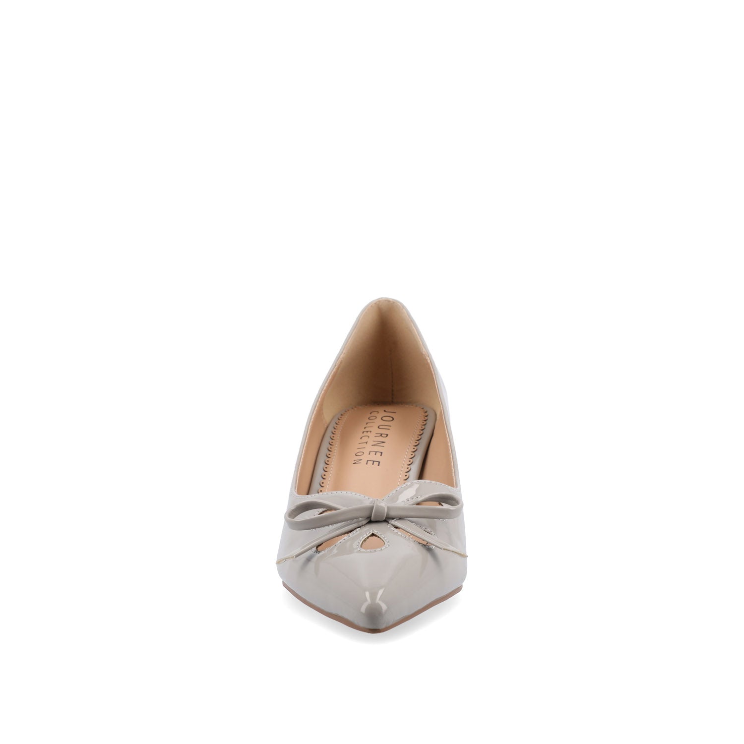 LUTANA KITTEN HEELS IN PATENT - Taupe