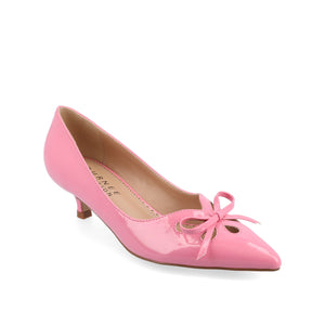 LUTANA PATENT KITTEN HEELS IN WIDE - Pink