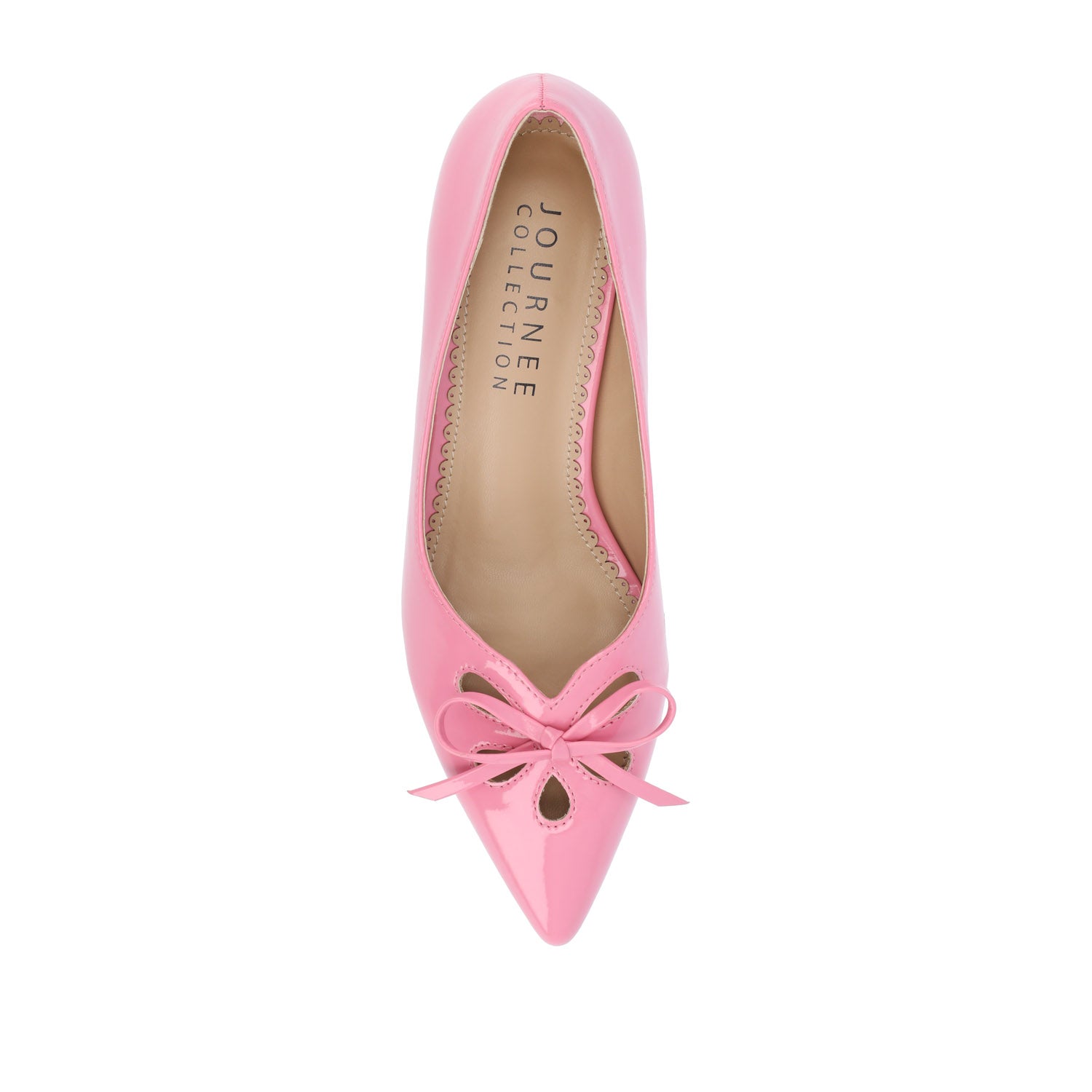 LUTANA PATENT KITTEN HEELS IN WIDE - Pink