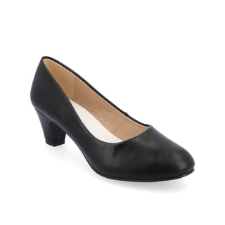 LUU PATENT LOW PUMP HEELS IN WIDE