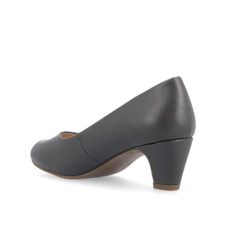 LUU PATENT LOW PUMP HEELS IN WIDE