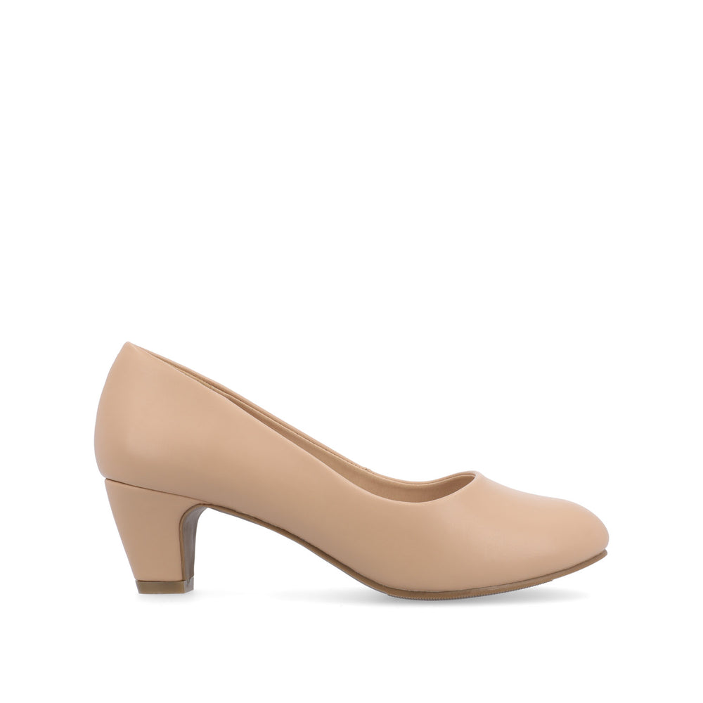 LUU LOW PUMP HEELS IN FAUX LEATHER