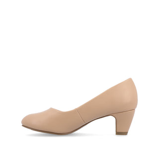 LUU LOW PUMP HEELS IN FAUX LEATHER