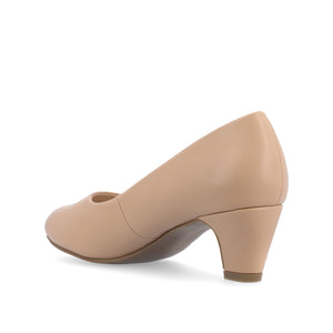 LUU LOW PUMP HEELS IN VEGAN LEATHER - Nude
