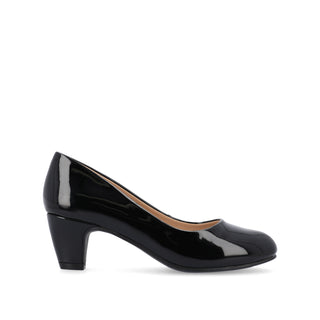 LUU PATENT LOW PUMP HEELS IN WIDE