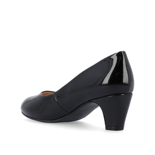 LUU PATENT LOW PUMP HEELS IN WIDE