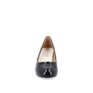 LUU PATENT LOW PUMP HEELS IN WIDE