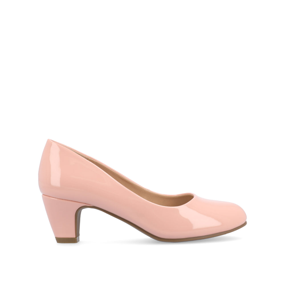 LUU LOW PUMP HEELS IN FAUX LEATHER