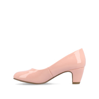 LUU LOW PUMP HEELS IN FAUX LEATHER